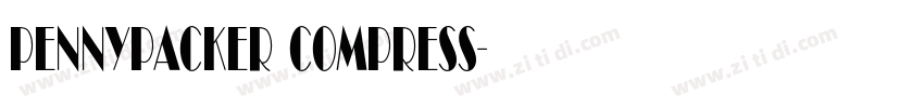 Pennypacker Compress字体转换